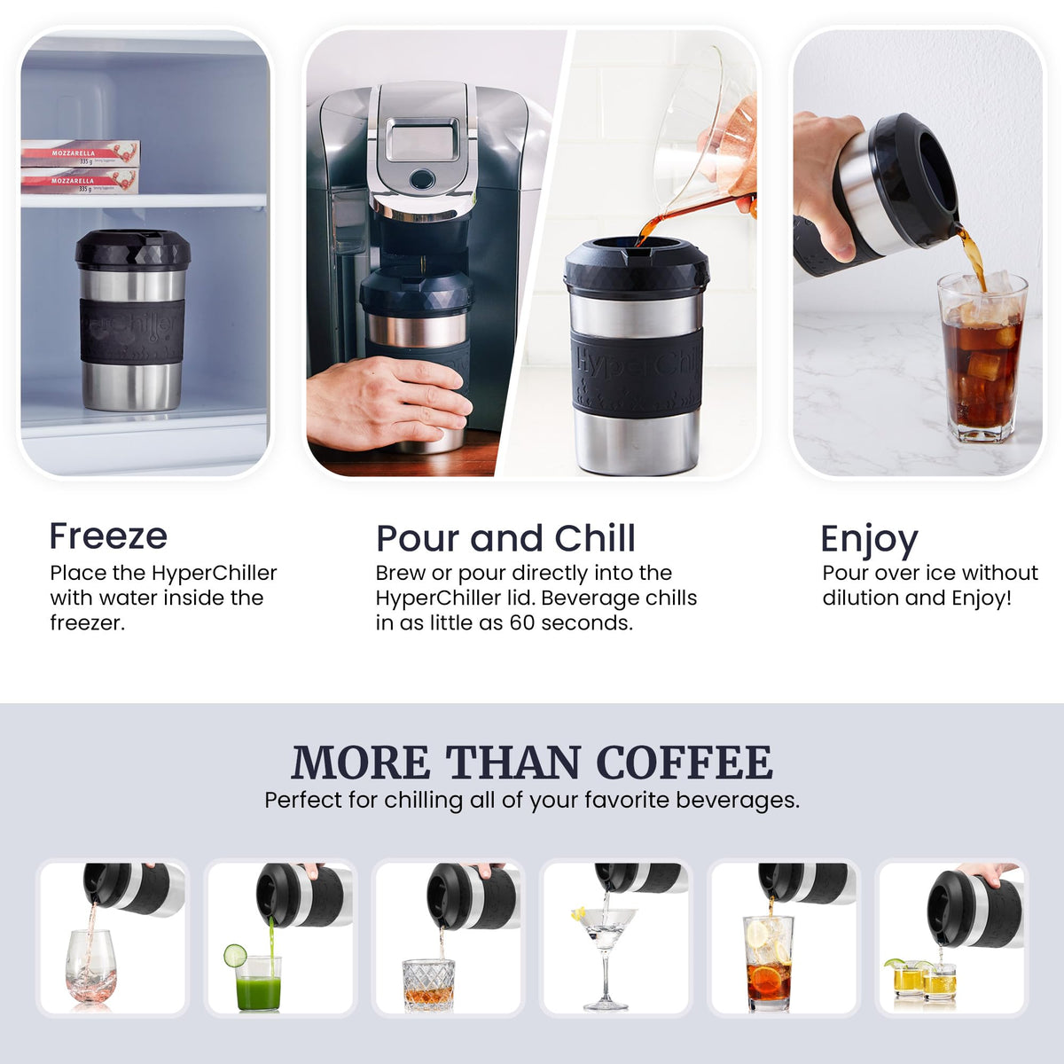 Chilling action swirls to cool hot drinks in 60 seconds