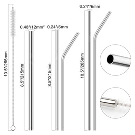 Hypermotion straight and curved straws for smoothies, cocktails, and more.