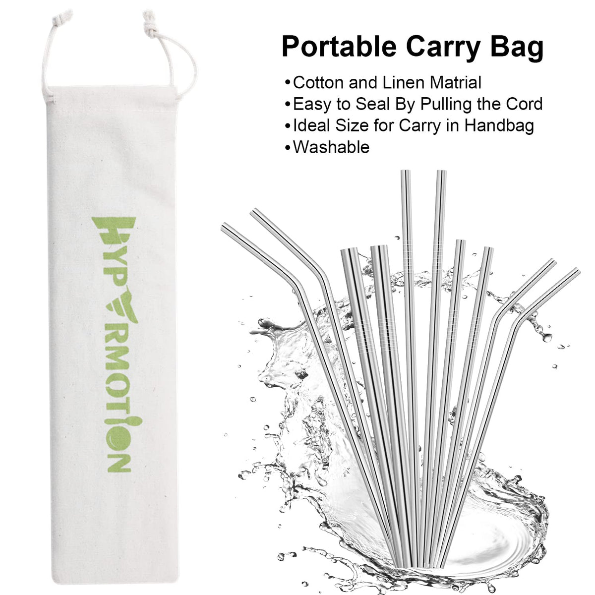 Hypermotion reusable straw helps reduce plastic waste.