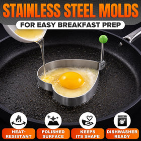 HYQO cloud pancake mold shapes soft, fluffy pancakes