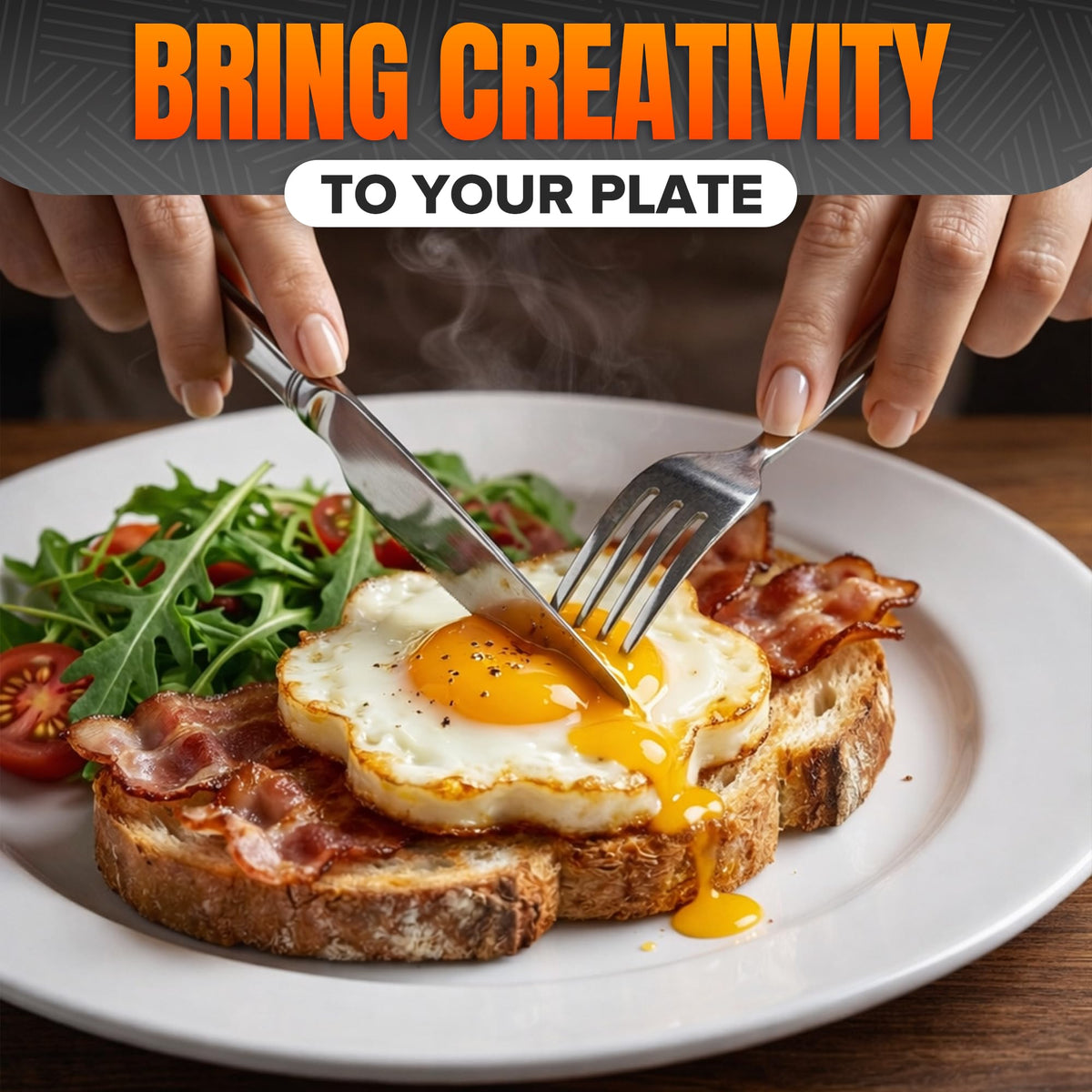 HYQO dishwasher-safe pancake mold set for quick cleanup