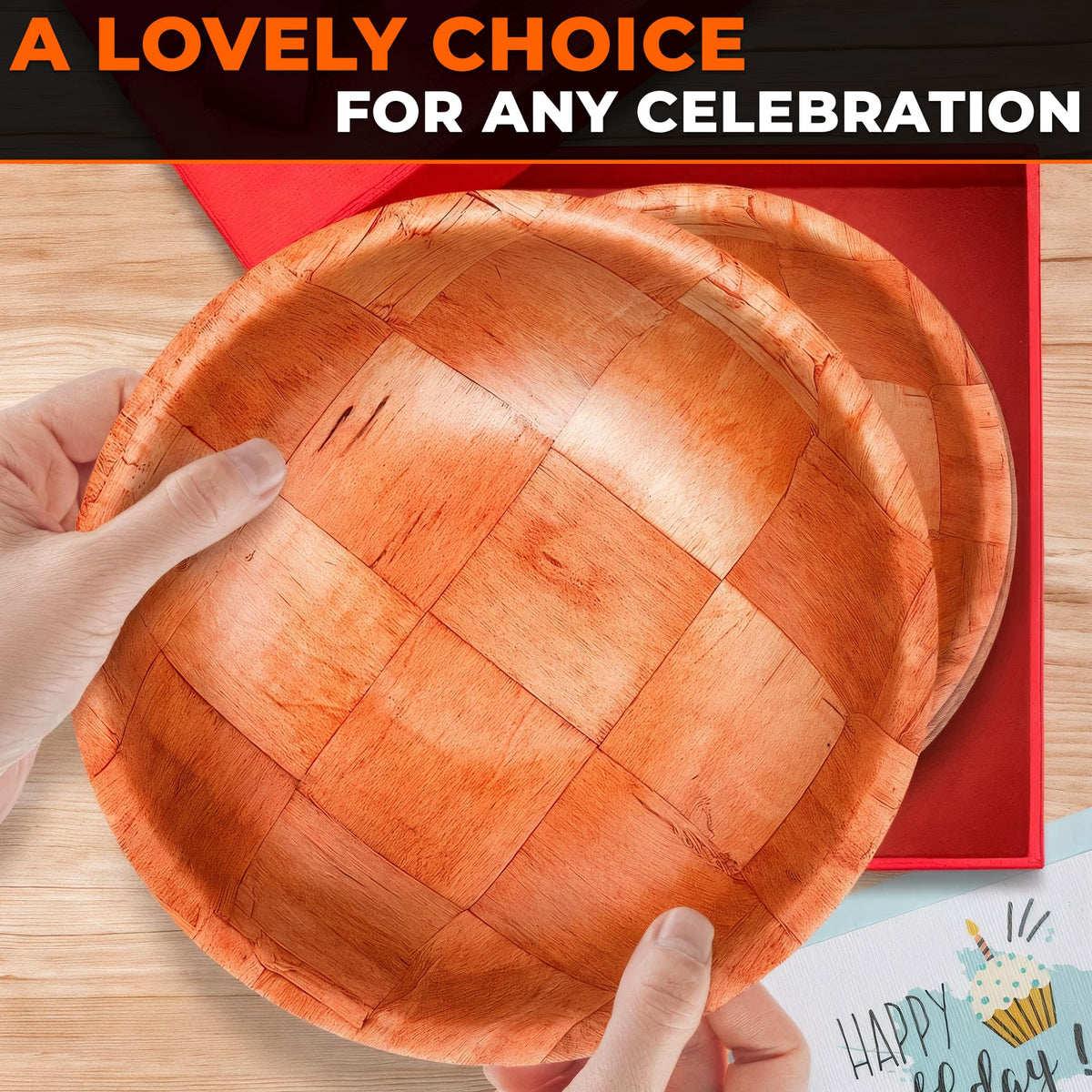 HYQO easy-clean wooden bowls maintain finish and resist staining