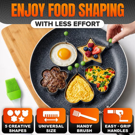 HYQO mouse pancake mold creates whimsical egg shapes
