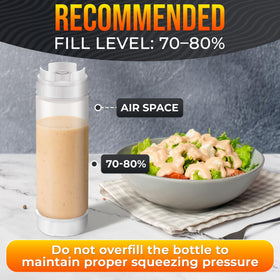 HYQO ready-to-dispense dressings and sauces setup for everyday cooking