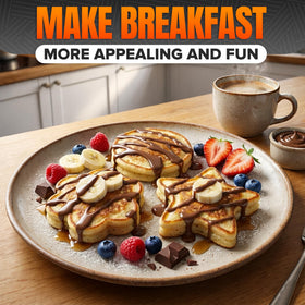 HYQO stainless steel pancake molds are durable and easy to clean