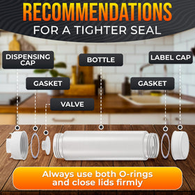 HYQO wide-mouth fill-cap enables easy refilling and quick cleanup
