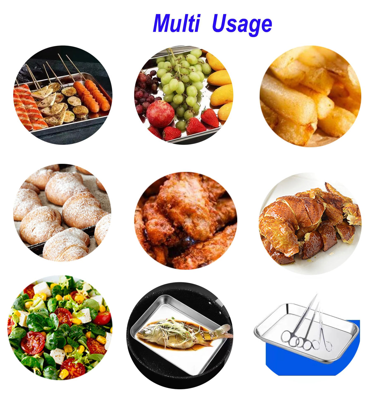 HYTK baking sheet doubles as serving tray for fruits or vegetables