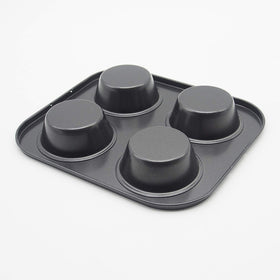 HYTK oven-safe muffin pan withstands up to 450F for versatile baking.