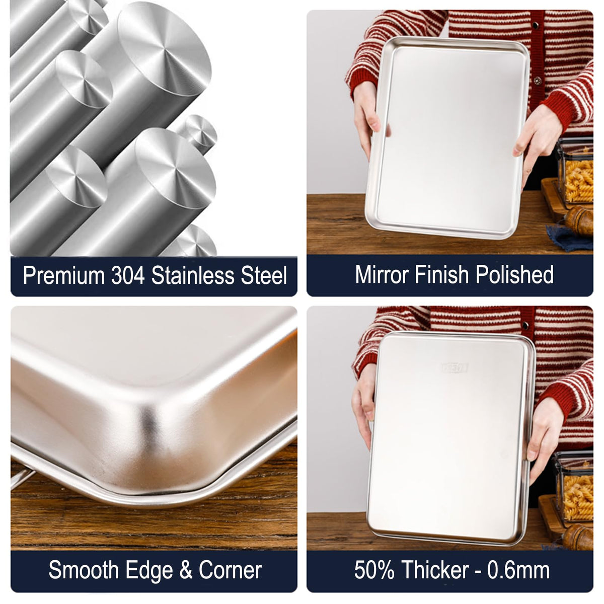 HYTK stainless steel 304 close-up highlighting rust resistance