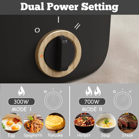 HYTRIC hot pot 2.5L non-stick coating delivers easy release and cleanup