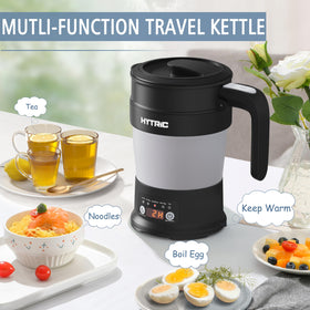 HYTRIC kettle with velvet bag for easy carry and organized travel.