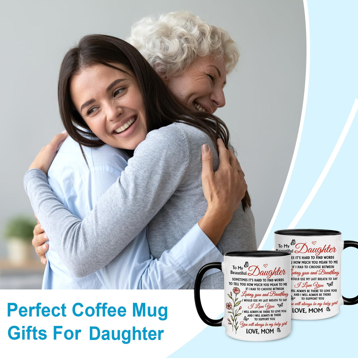 Hyturtle To My Daughter mug back design complementing the theme.