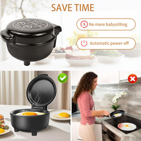 Hyvance Egg Maker button panel illustrates effortless control for different yolk preferences.