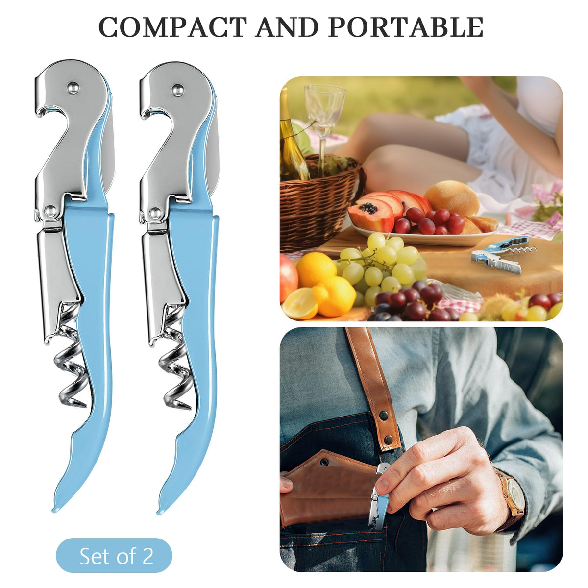 HYZ 2-pack ideal for waitstaff and wine lovers.