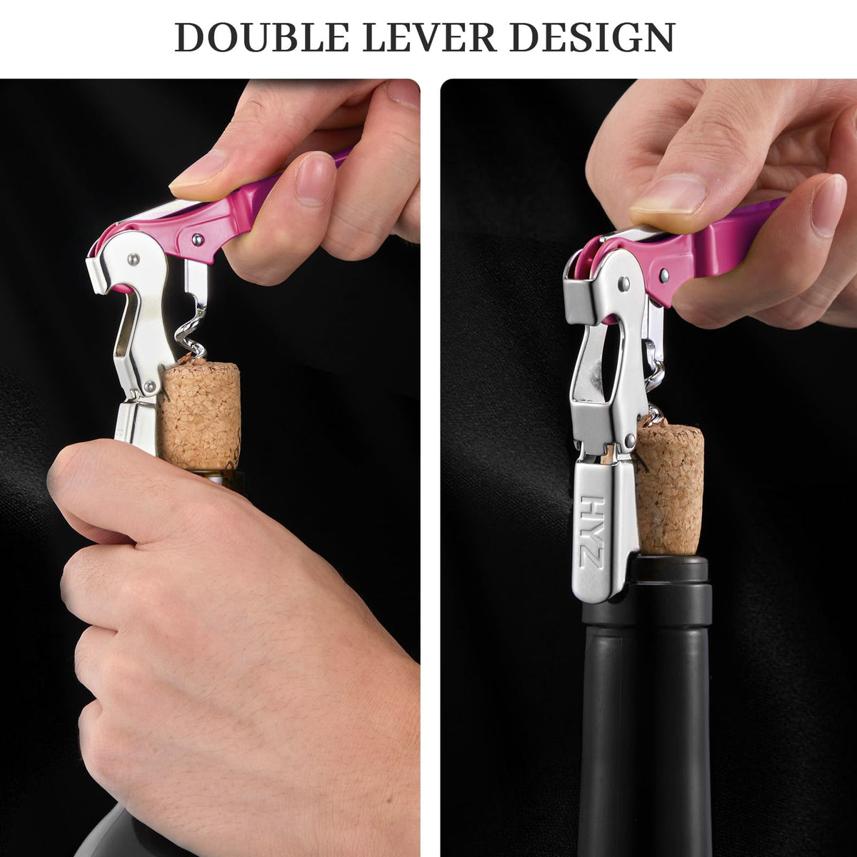 HYZ rose finish two-pack ideal for waiters and bartenders.