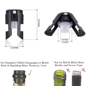 Close-up of HYZ stainless steel body with silicone plug for durable seal.