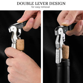 HYZ compact pocket-size wine key fits easily in aprons for quick access.