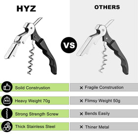 HYZ professional tool for waiters, bartenders, sommeliers during busy service.