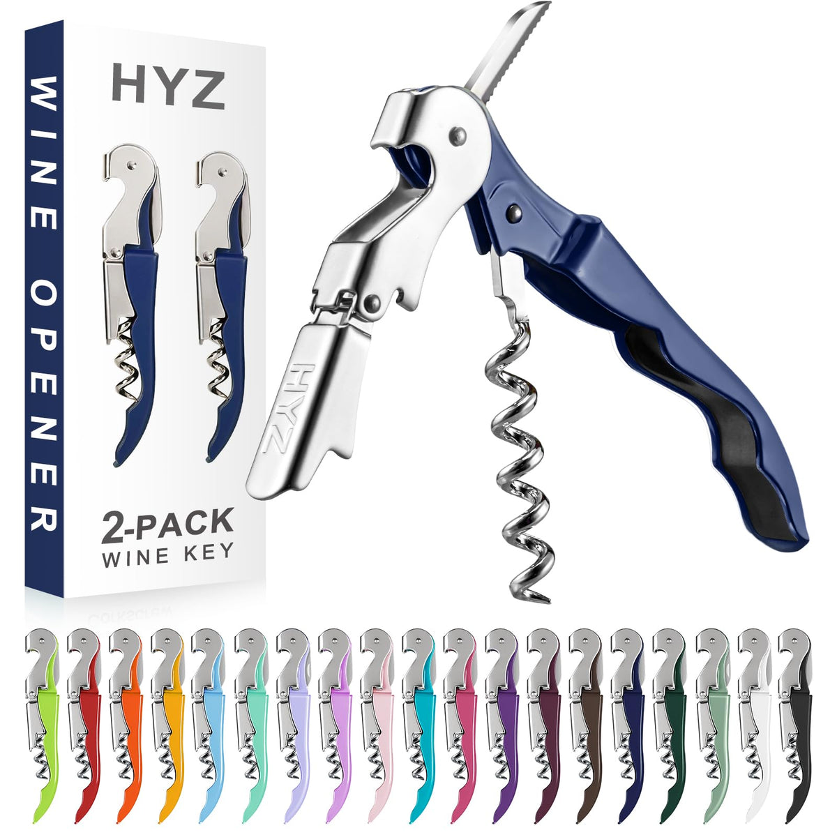 HYZ wine opener waiter corkscrew for professional service and smooth cork removal.