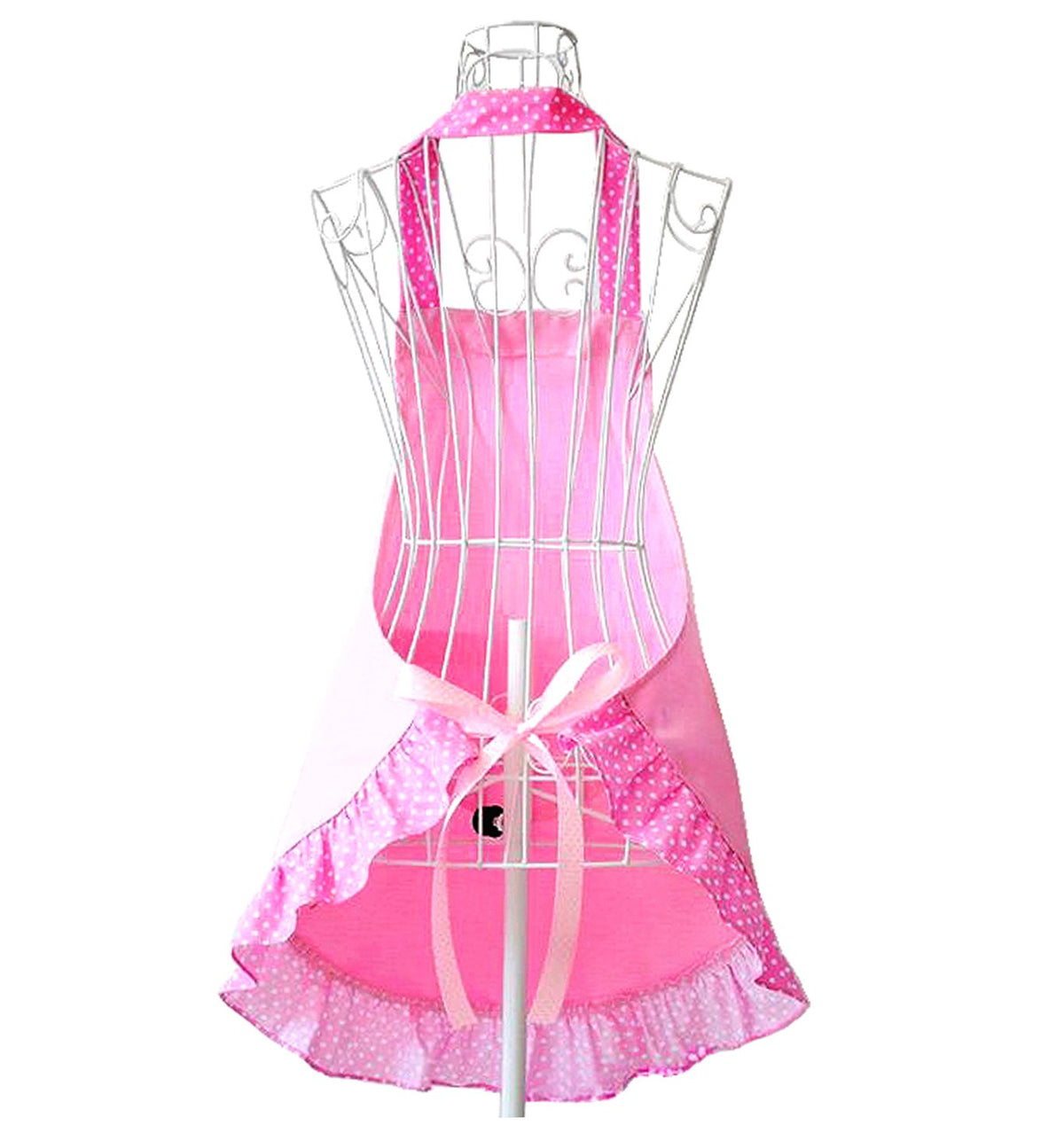 Hyzrz pink apron with pocket, convenient for keys and small devices