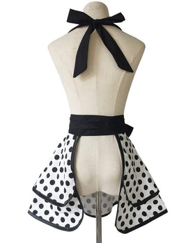 Hyzrz black-dot apron styled as a gift option