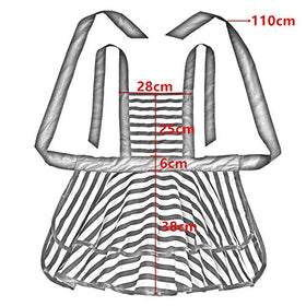 Hyzrz black retro apron suited for home cooks and kitchen tasks.