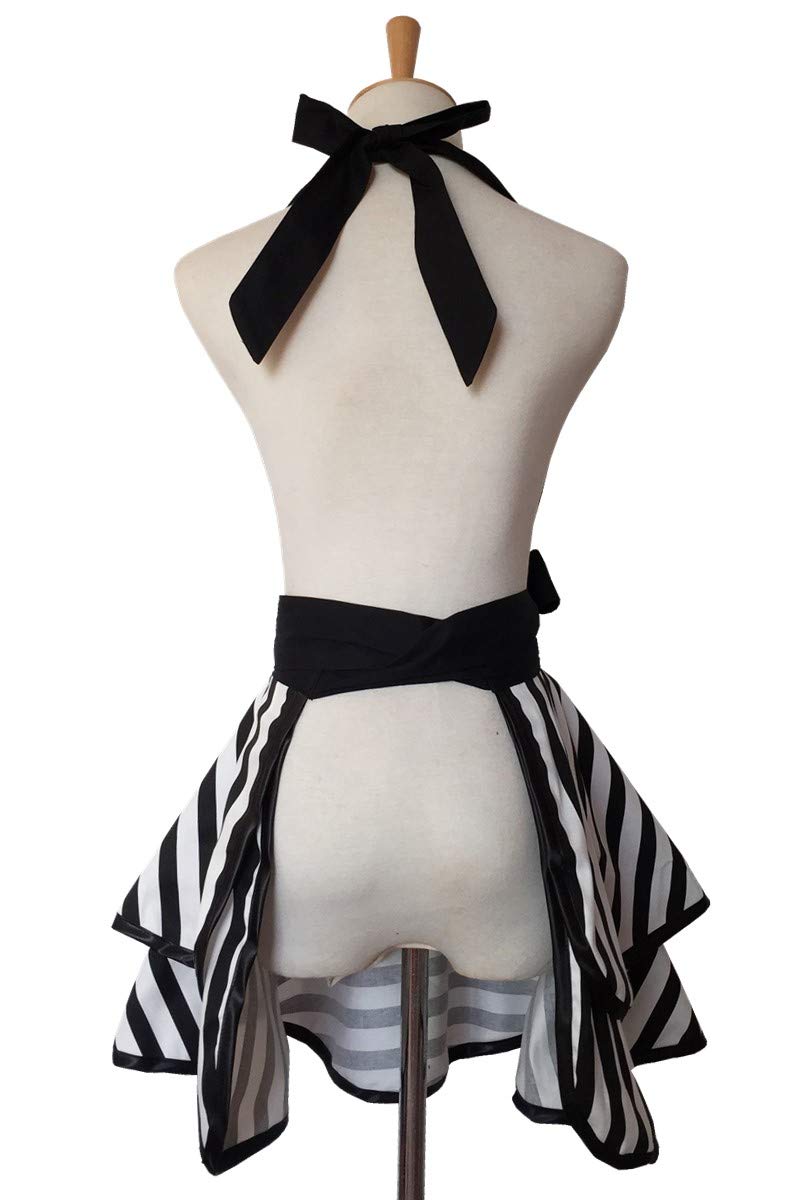 Hyzrz tie-at-waist feature providing secure fit during kitchen work.