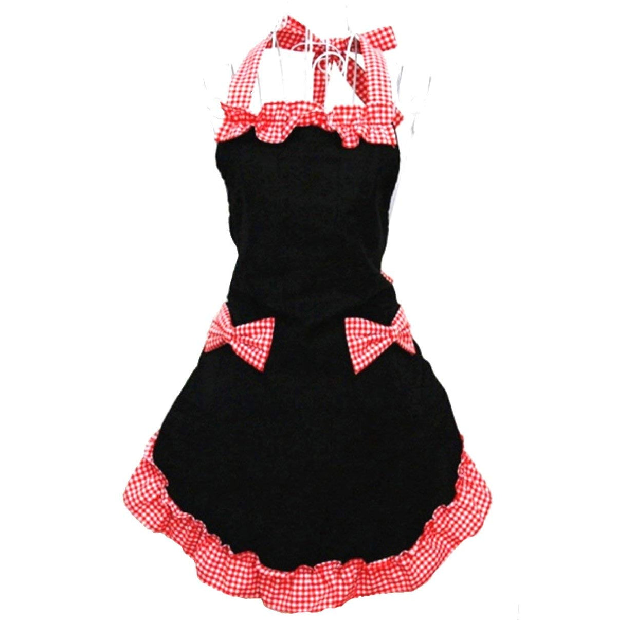 Hyzrz retro kitchen apron with adjustable neck strap for a comfortable fit