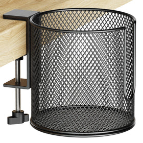 HzTinT large desk cup holder with clamp for a steady drink on the edge