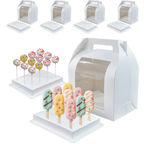Hzzycaxli cake pop box base with multiple holes for secure display.