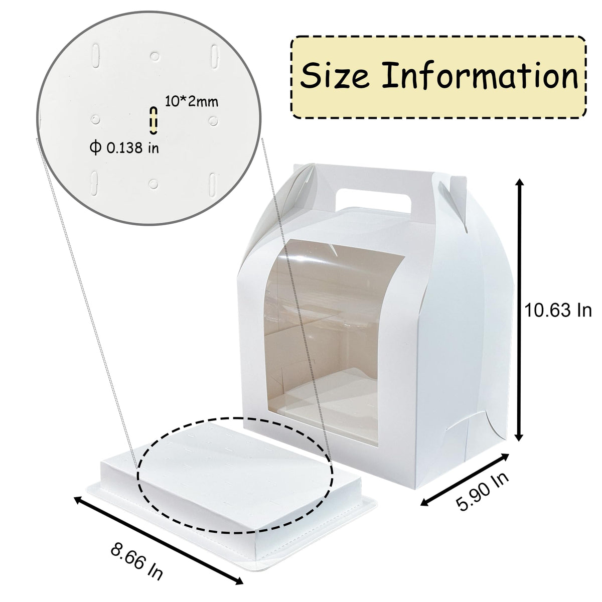 Hzzycaxli cake pop stand with evenly spaced holes for stability during transport.