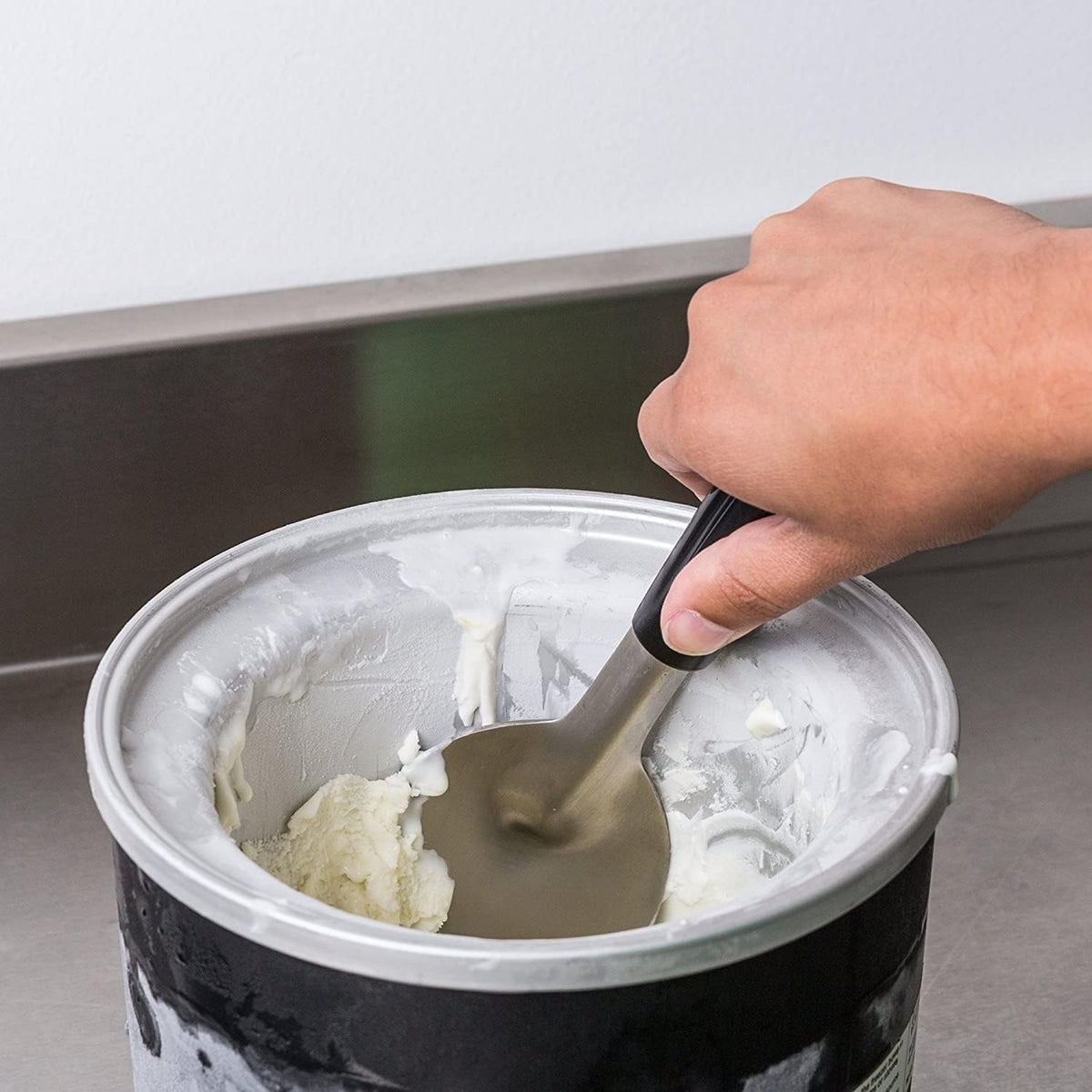i Kito stainless steel blade of ice cream spade for clean cuts and smooth release