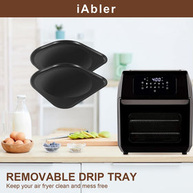 iAbler drip tray for Power AirFryer Oven Deluxe 6 qt CM001-V2 helps contain oil during baking