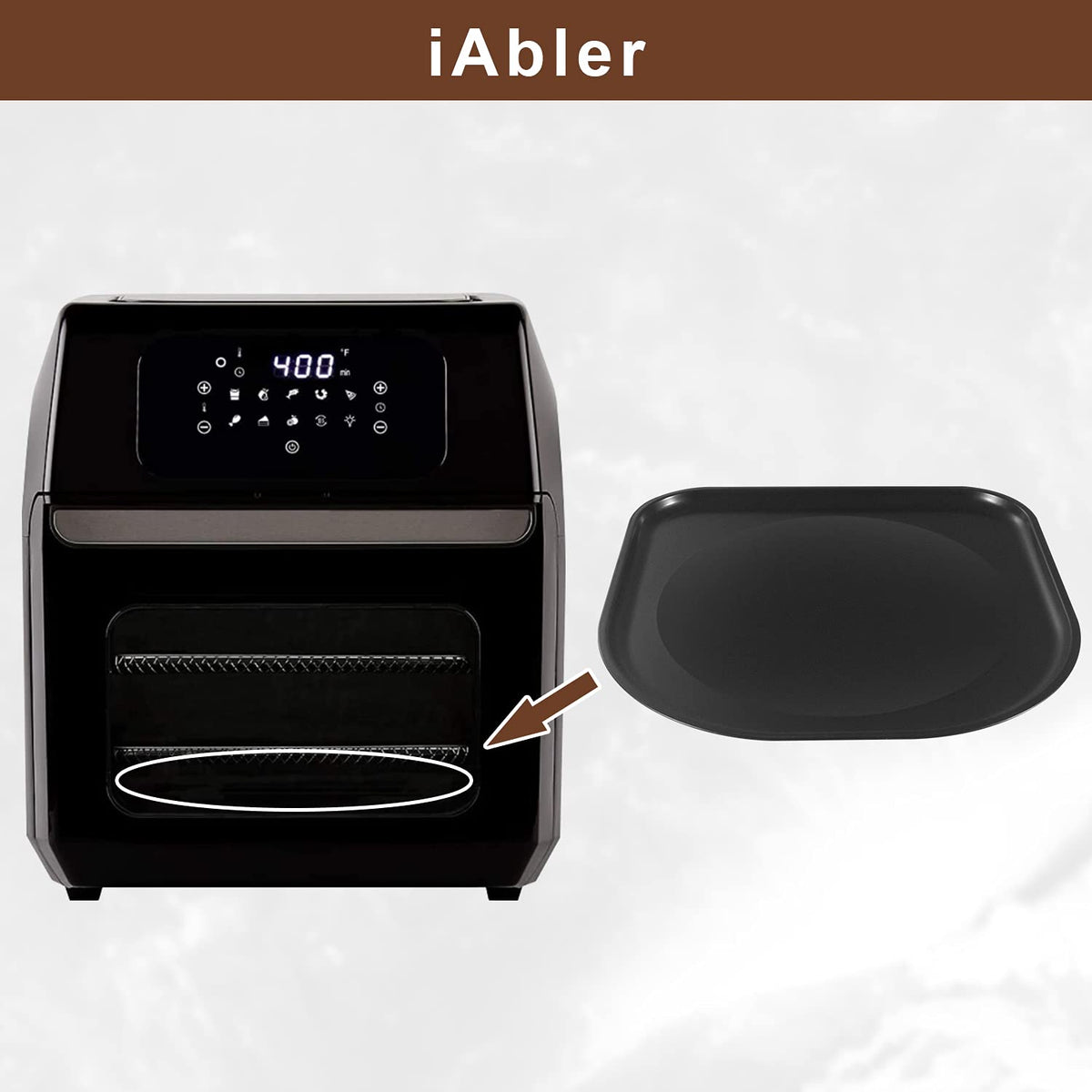 iAbler drip tray for Power AirFryer Pro 6 qt CM001-V2 fits 6 qt models for mess-free meals