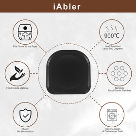 iAbler original drip tray for PowerXL Vortex Pro 10 qt CM007 prevents oil mess under the heating element