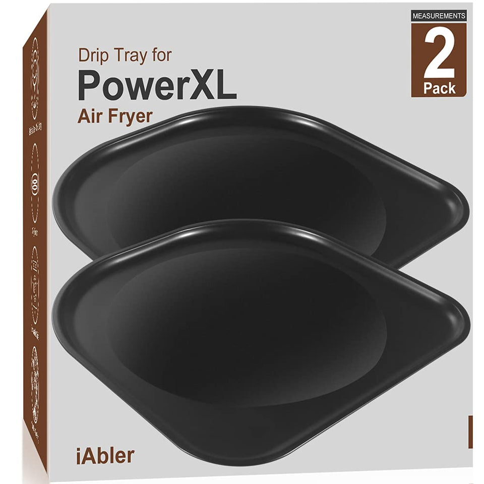 iAbler original air fryer drip tray for PowerXL Vortex Pro 10 qt catches oil and crumbs for easy cleanup