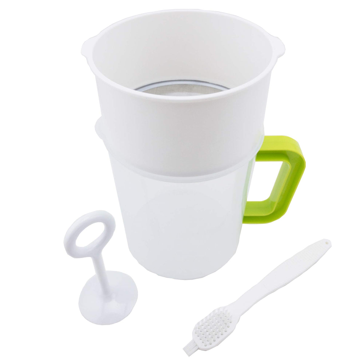 iAesthete multi-use food strainer assembly enables versatile kitchen filtering.