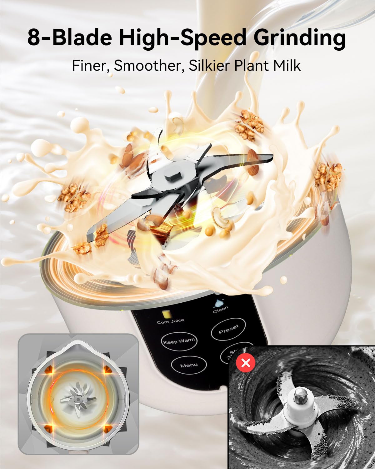 IAGREEA durable stainless steel construction for daily use.