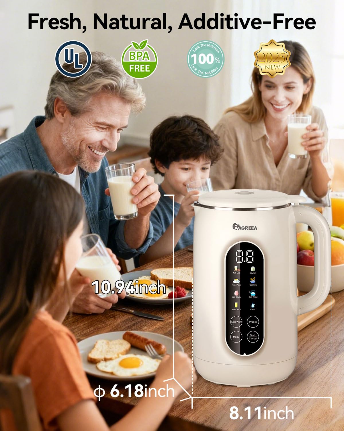 Inside view of IAGREEA with self-cleaning function for easy cleanup.