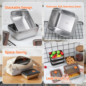 IANFAN stackable design saving fridge and bag space