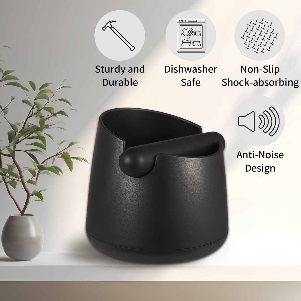 IAOSEN knock box is dishwasher safe for quick cleaning