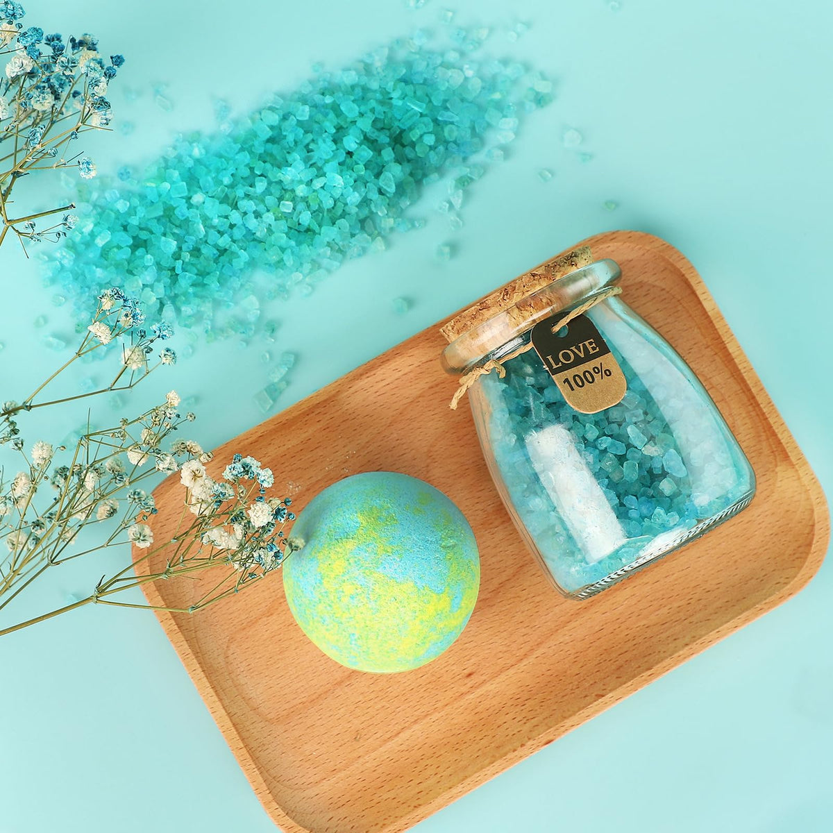 iaovueby Himalayan bath salts for a soothing soak