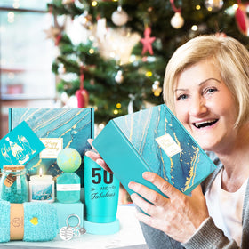 iAOVUEBY diamond soap and candle combo for self-care moments.
