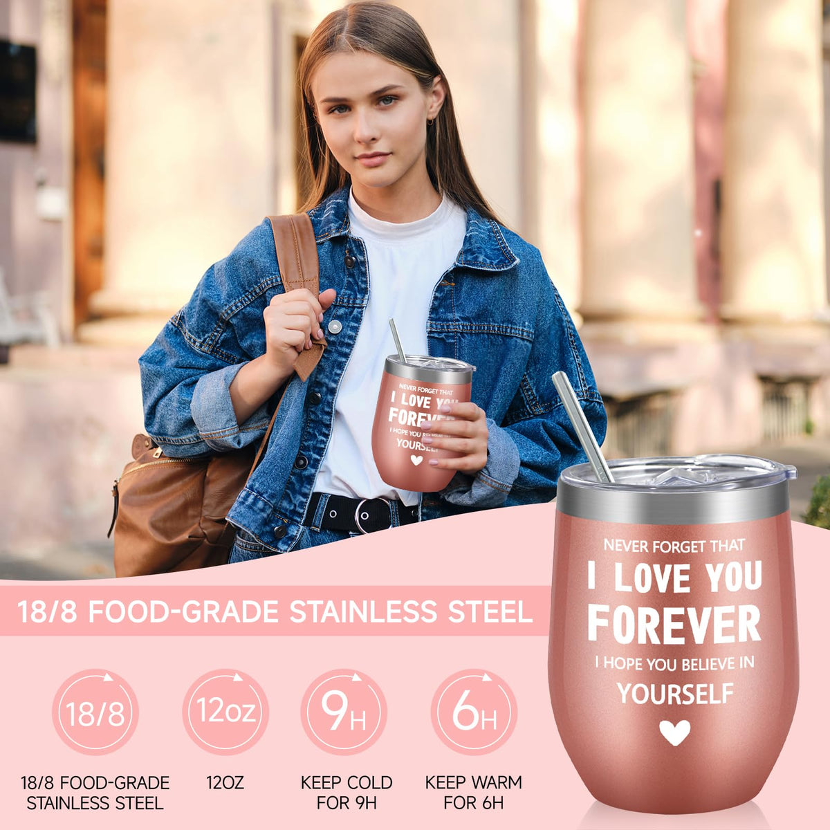 iaovueby folding mirror with loving message for quick touchups