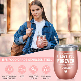 iaovueby folding mirror with loving message for quick touchups