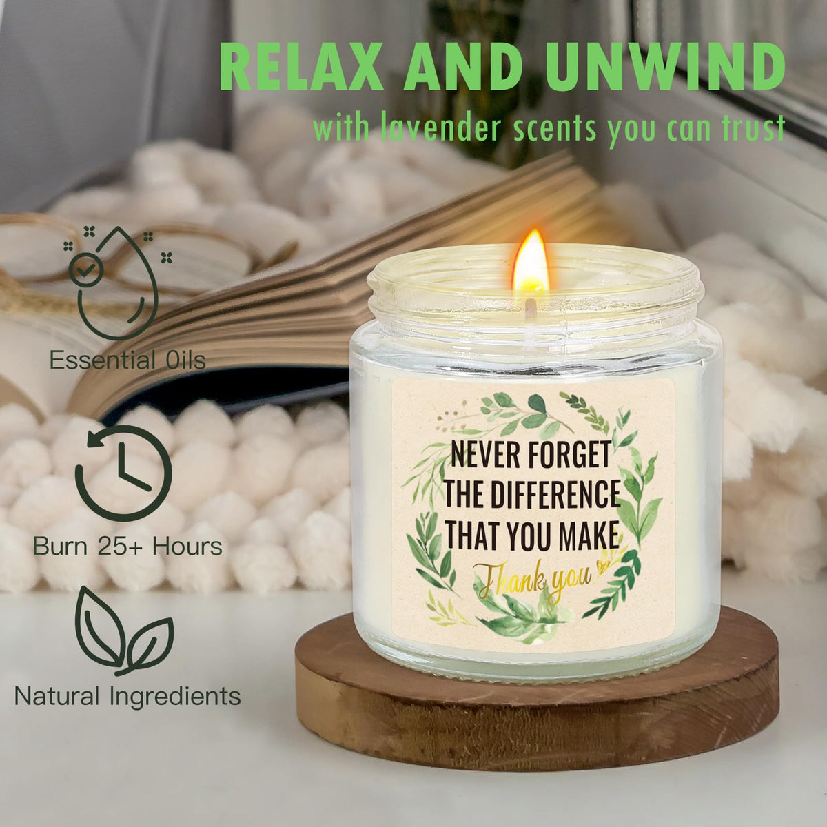 iAOVUEBY rose-scented bath balls with dried chamomile in a gift set