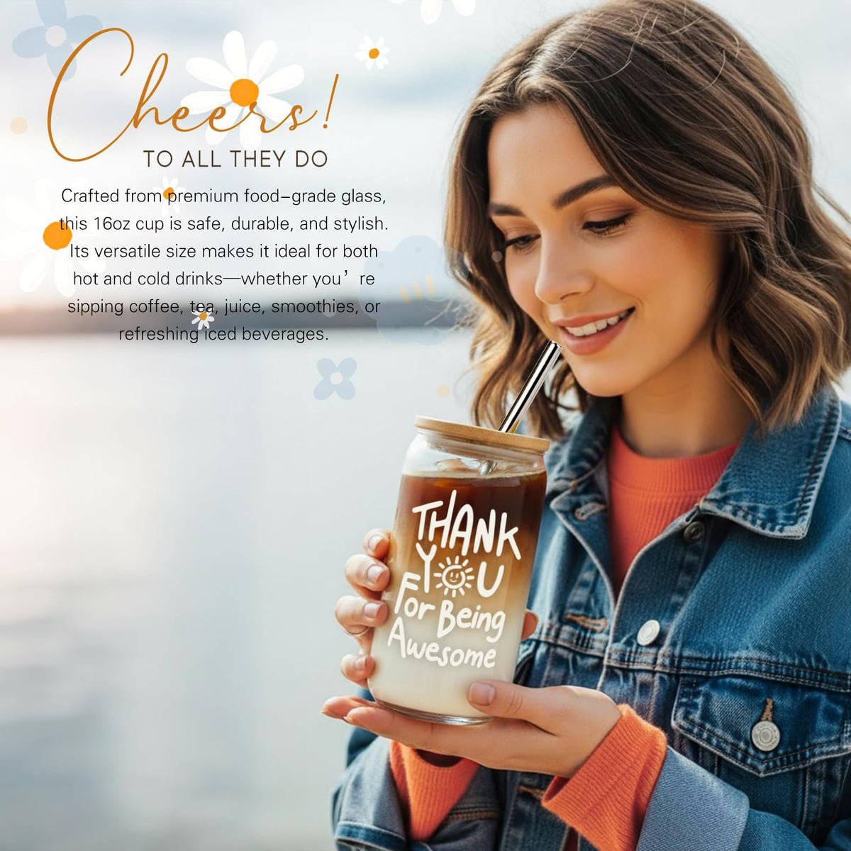 iAOVUEBY citrus-scented candle from the gift box for relaxing ambience