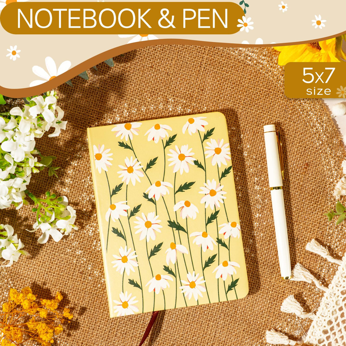 iAOVUEBY crochet sunflower accent in the gift box adds cheerful decor