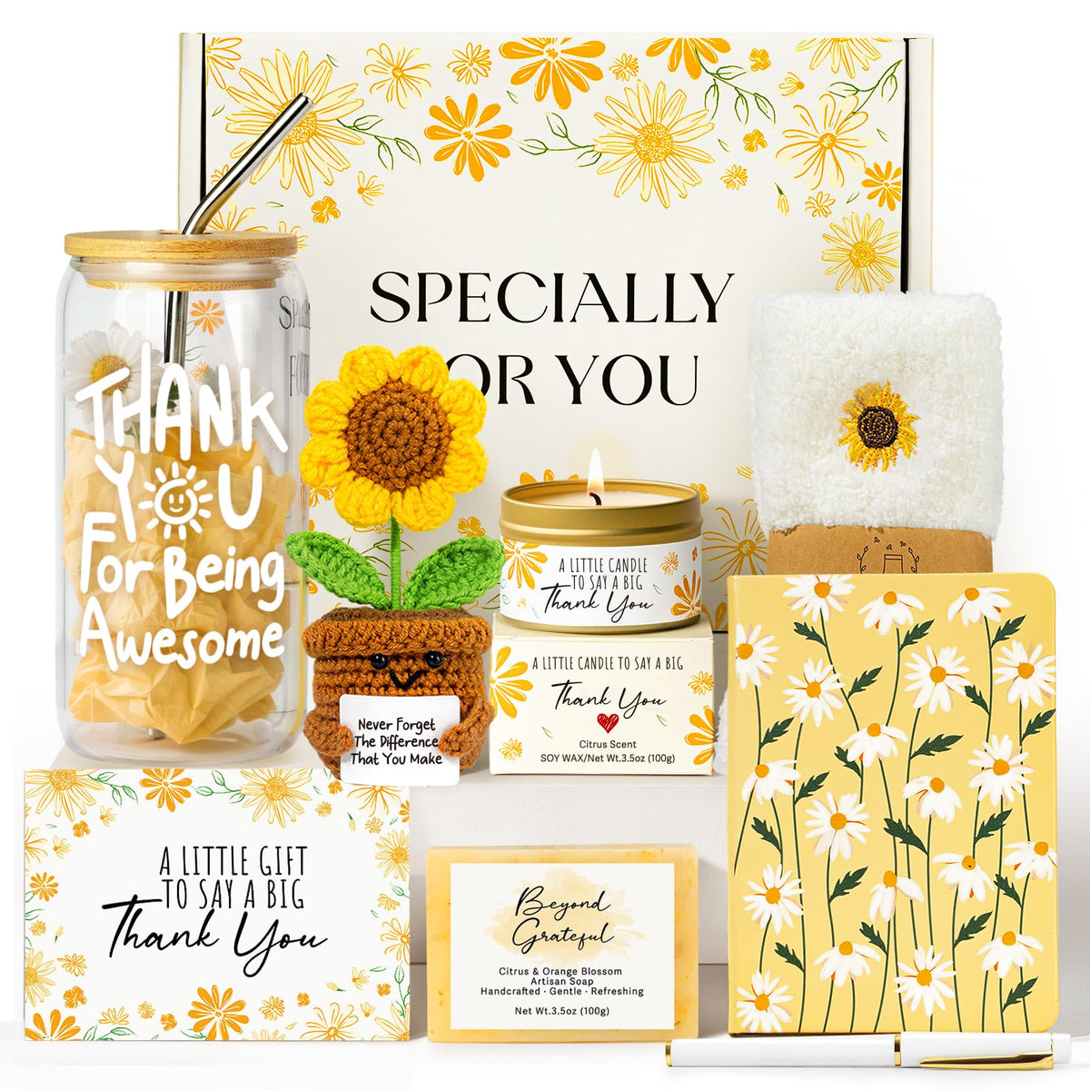 iAOVUEBY glass cup in the Thank You gift box for daily coffee rituals