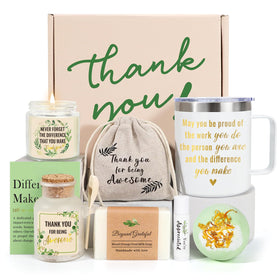 iAOVUEBY stainless steel tumbler with uplifting message in gift box